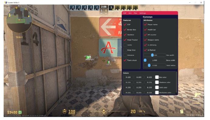 CS2_Cynosys外部投视扳几助手v1.23下载 图1