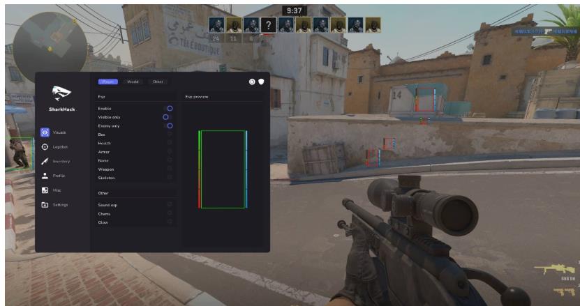 CS2_SharkHack多工能免费版助手下载 图1